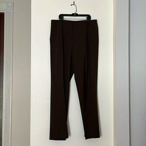 🤎 Lafayette 148 New York Women’s Brown Slim-Fit Dress Pants | Size 14 🤎